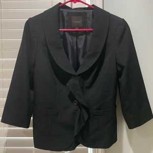The Limited collection black crop suit jacket